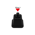 TECNOGAS SRL - TGS00000011247 SUPPORTO NERO A BASE QUADRA FISSO PER MO