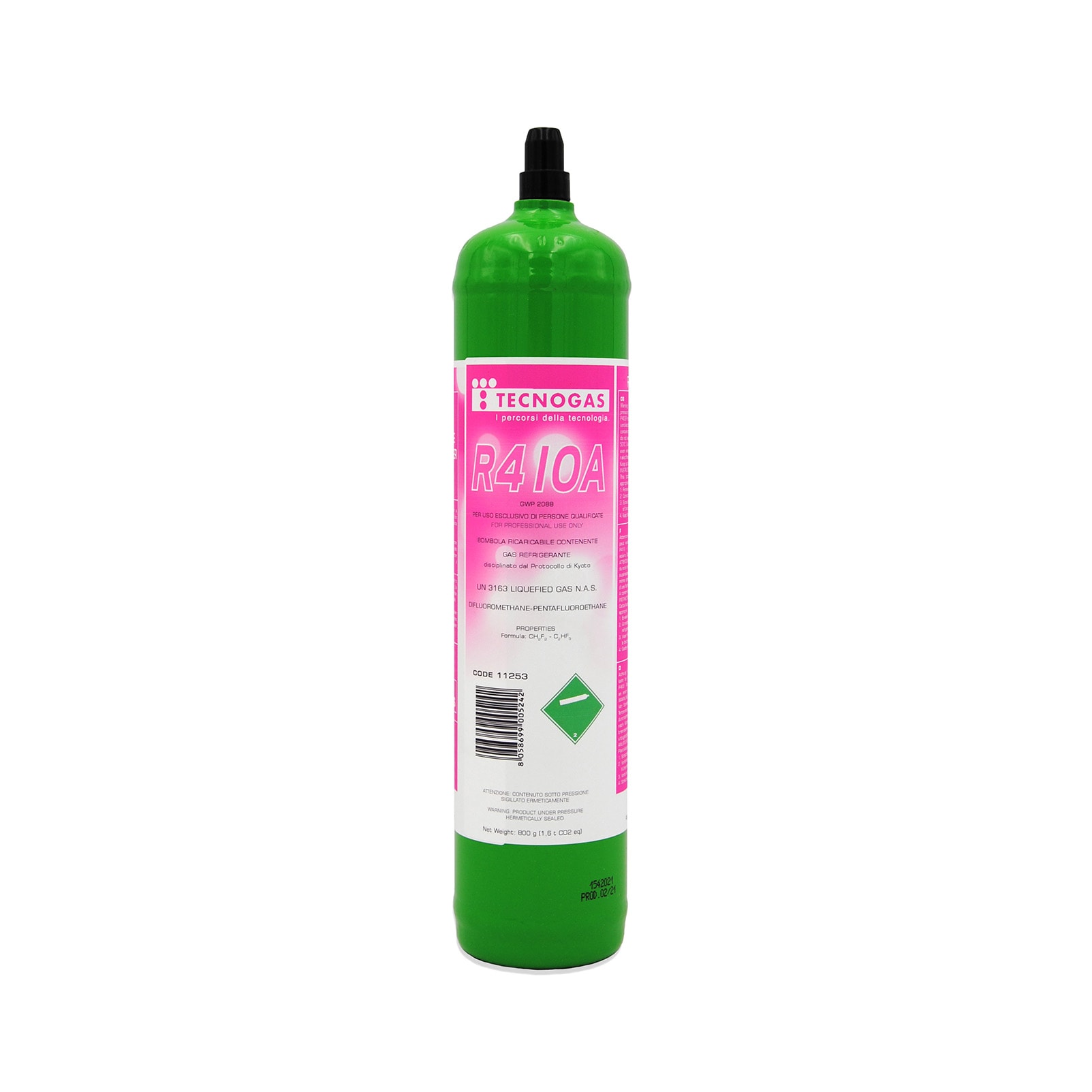 TECNOGAS SRL - TGS00000011253 BOMBOLA FE DI GAS REFRIGERANTE R410A DA