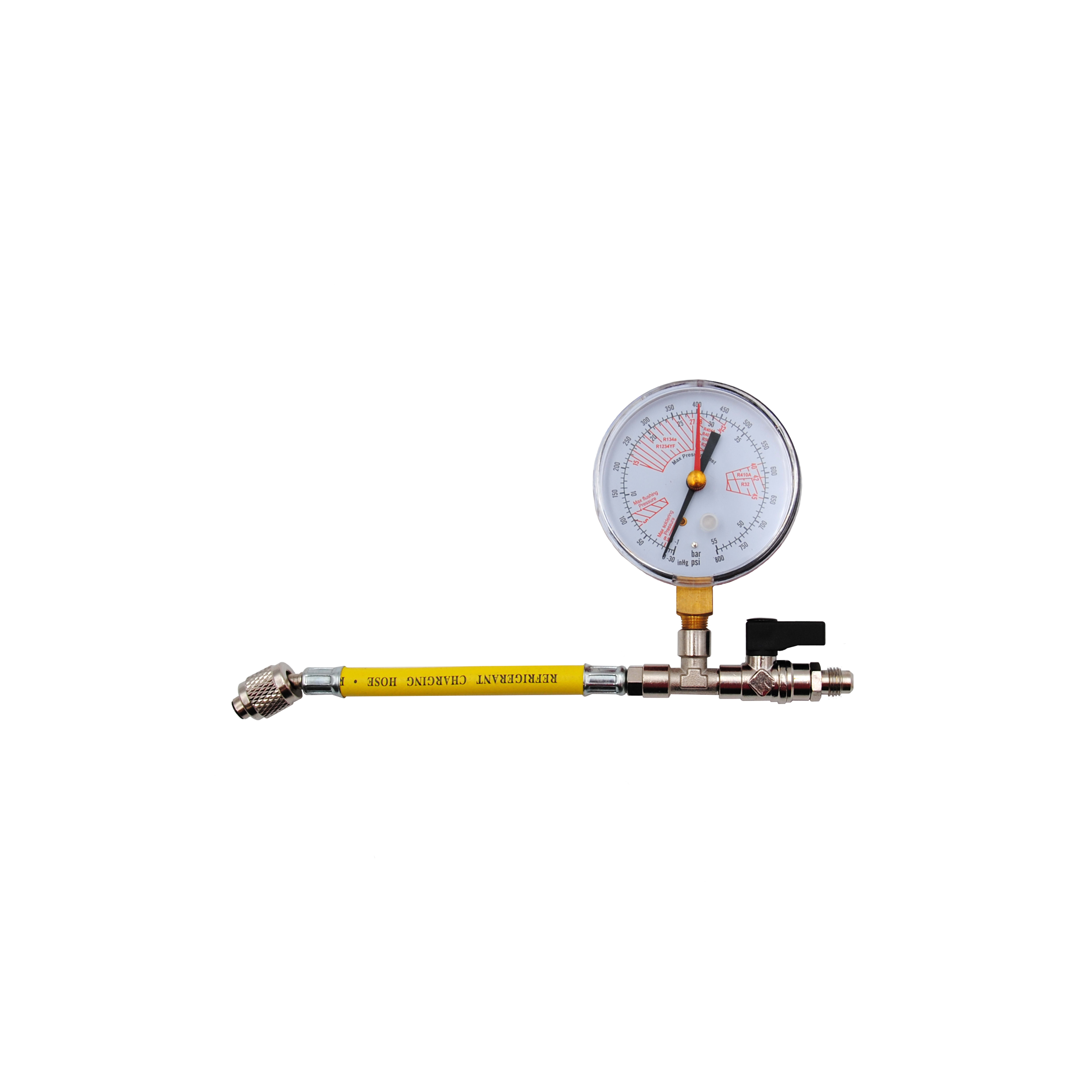 TECNOGAS SRL - TGS00000011623 MANOMETRO CON TUBO FLESS. E RUBINETTO PE