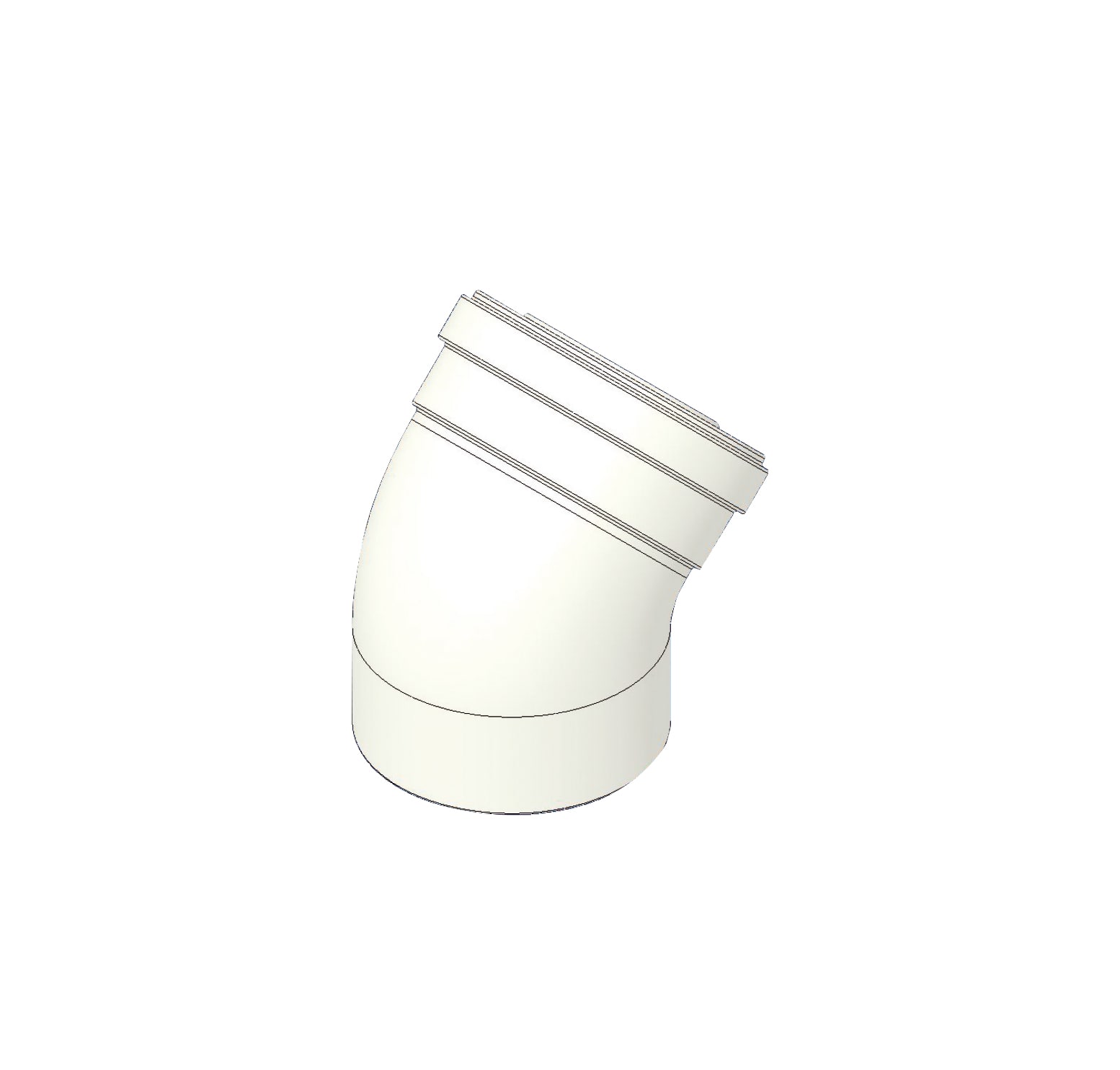 TECNOGAS SRL - TGS00000051356 KIT CURVA 45° MF P.P. D=60/100 C/GUARN