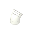 TECNOGAS SRL - TGS00000051356 KIT CURVA 45° MF P.P. D=60/100 C/GUARN