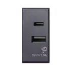AVE - AVE445082USBAC ALIMENTATORE USB A + C 3A TEKLA 1M