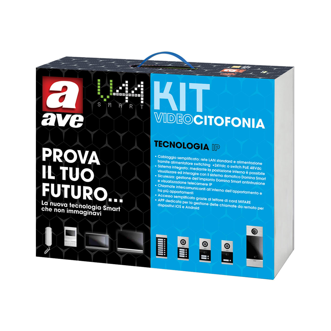 AVE - AVEKV02-1PIT4B KIT IP MONOFAMIL.CON MONITOR 4,3