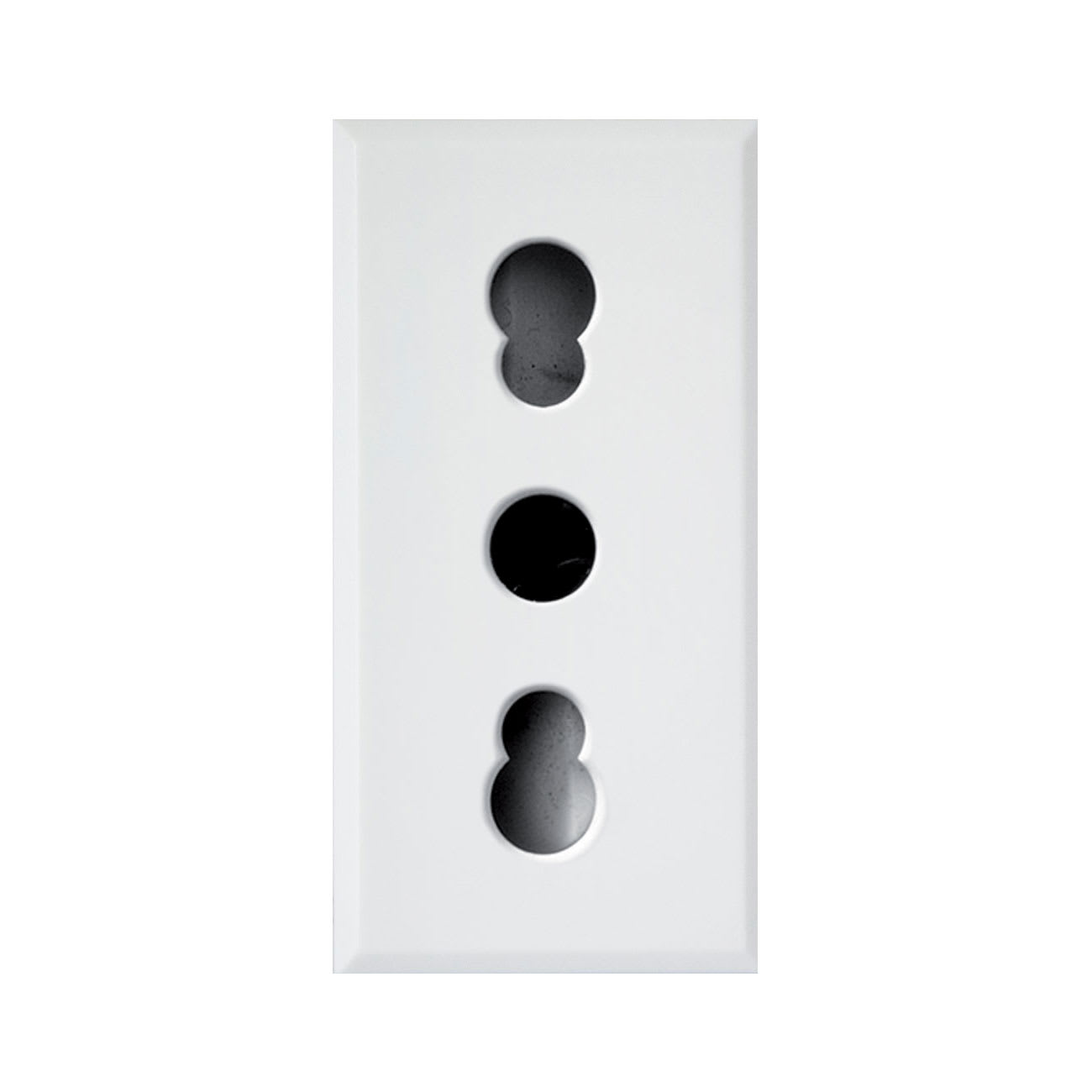 AVE - AVE446006/15TS PRESA BIPASSO 2P+T 10/16A WHITEK 1M