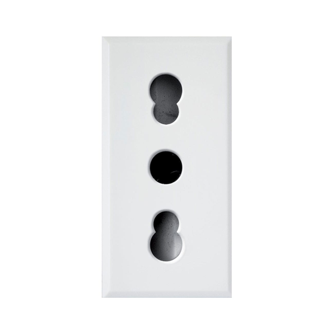 AVE - AVE446006/15TS PRESA BIPASSO 2P+T 10/16A WHITEK 1M