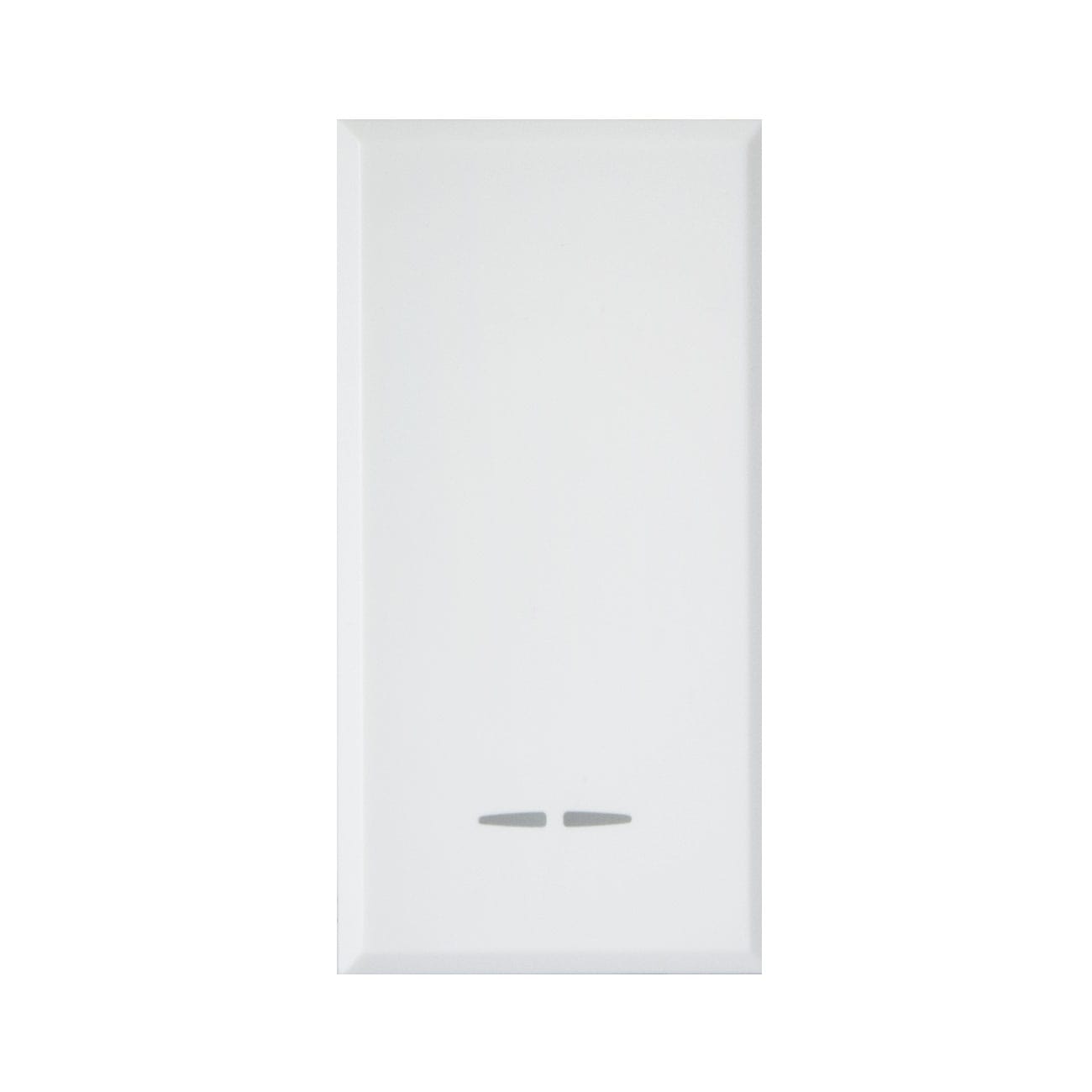 AVE - AVE446025 PULSANTE 1P NA+NC 10A ILL.WHITEK 1M