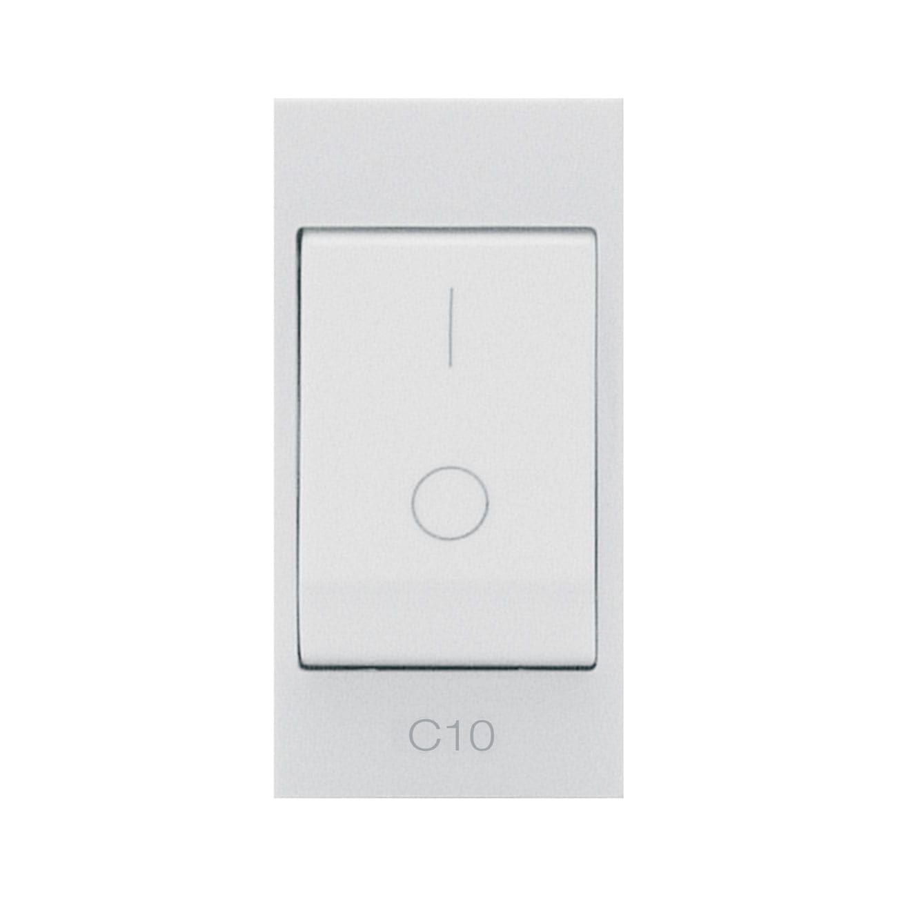 AVE - AVE446052X10 INTER.MAGN. 1P+N 10A 3KA WHITEK 1M