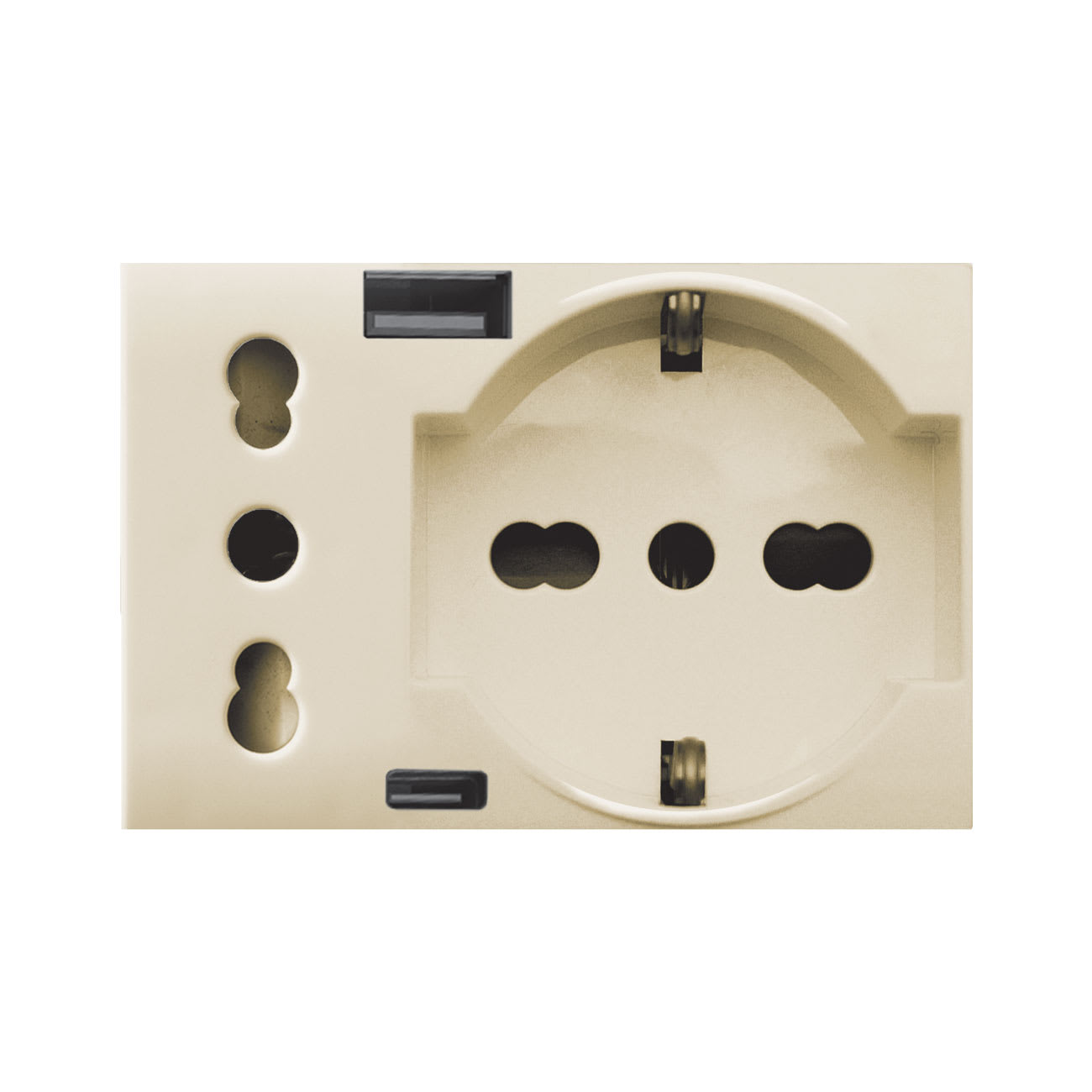 AVE - AVE44909015USB PRESA SCHUKO+ITA+USB A/C CLASS 3M