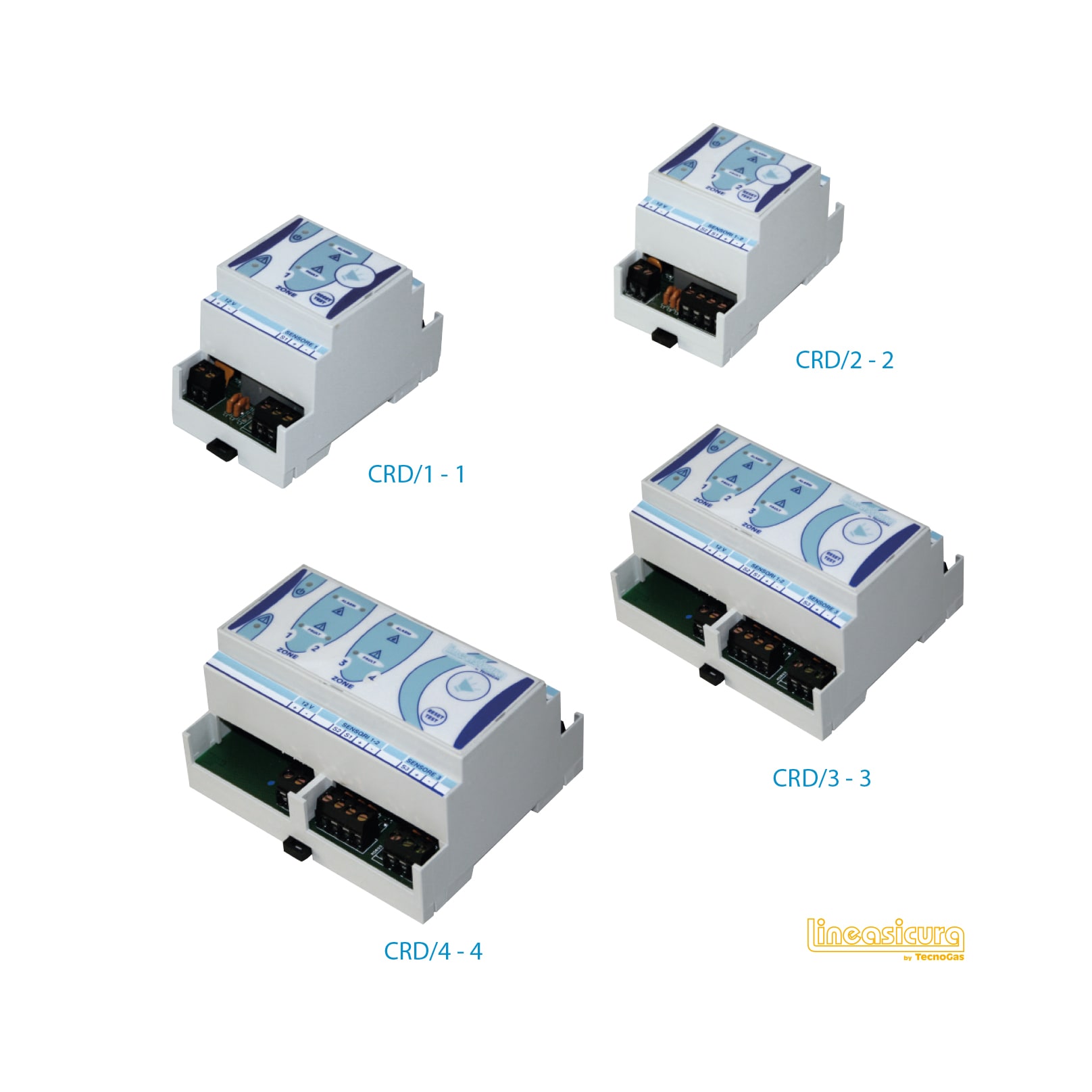 TECNOGAS SRL - TGS00000554416 UNITA DI CONT.A BARRA DIN X 3 SONDE CRD