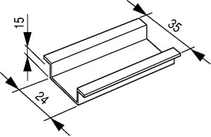 EATON - EAO050657 TS35X15 GUIDA OMEGA 35X15