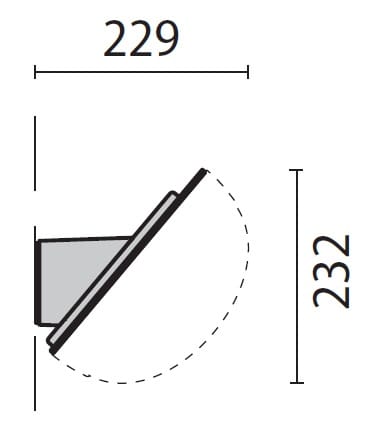 PERFORMANCE IN LIGHT - PRI000502 MENSOLA CHIP PARETE 40°NERA