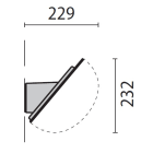 PERFORMANCE IN LIGHT - PRI000502 MENSOLA CHIP PARETE 40°NERA