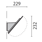 PERFORMANCE IN LIGHT - PRI000502 MENSOLA CHIP PARETE 40°NERA
