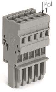 WAGO ITALIA SRL - WAG769-115 CONNETTORE FEMMINA PER 1 CONDUTTORE CAGE