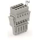 WAGO ITALIA SRL - WAG769-105/021-000 SPINA F 4MMQ 5MM 5P LEVE LATERALI GRIGIO