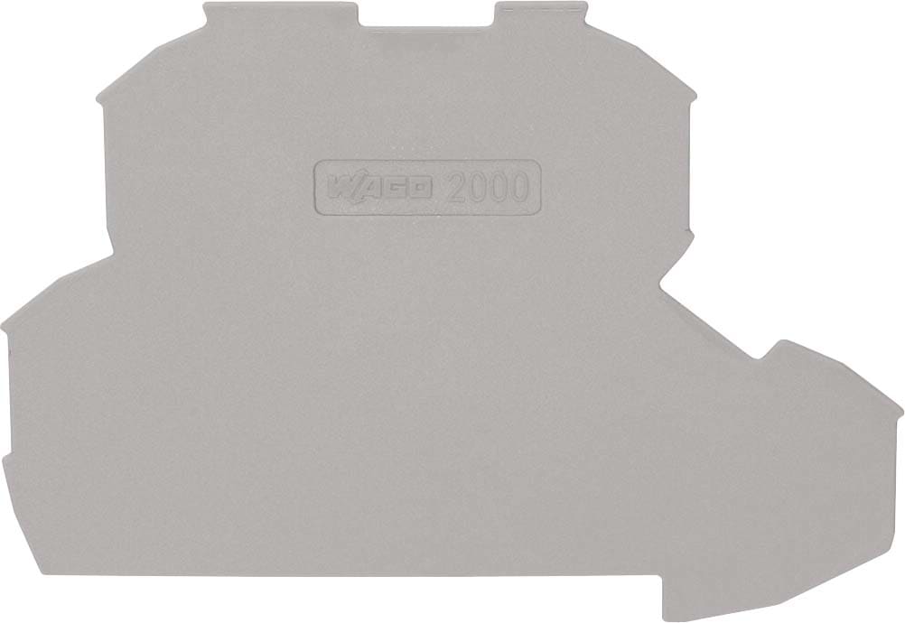WAGO ITALIA SRL - WAG2000-2291 PIASTRA TERMINALE SPESSORE 0,7 MM GRIGIO