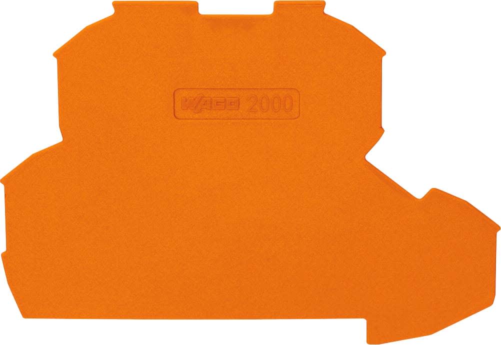 WAGO ITALIA SRL - WAG2000-2292 PIASTRA TERMINALE SPESSA 0,7 MM, ARANCIO