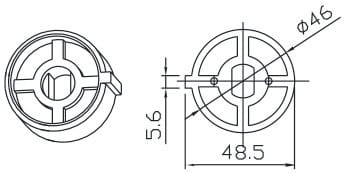 CAME SRL - CMC001YK4108 TONDO 61MM RINFORZATO 7MM CON CHIAVETTA