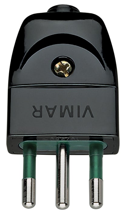 VIMAR SPA - VIW00201 SPINA 2P+T 10A S11 ASSIALE NERO
