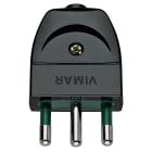 VIMAR SPA - VIW00202 Spina 2P+T 16A S17 assiale nero