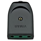 VIMAR SPA - VIW00222 PRESA 2P+T 16A P17 ASSIALE NERO