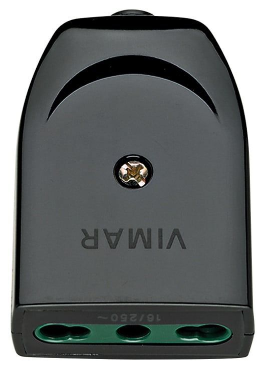 VIMAR SPA - VIW00223 PRESA 2P+T 16A P17/11 ASSIALE NERO