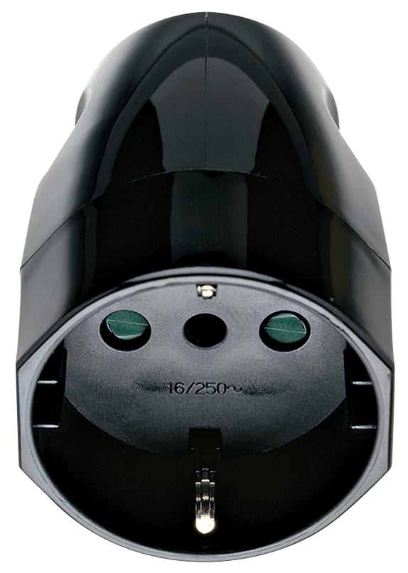 VIMAR SPA - VIW00224 PRESA 2P+T 16A P30 ASSIALE NERO