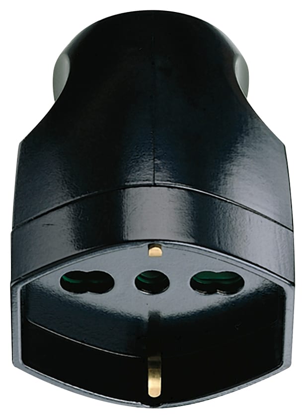 VIMAR SPA - VIW00225 PRESA 2P+T 16A UNIVERSALE ASSIALE NERO
