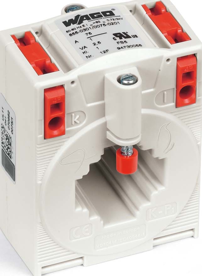 WAGO ITALIA SRL - WAG855-305/060-101 TRASFORMATORE INNESTO 60A 5A 1,25VA CL 1