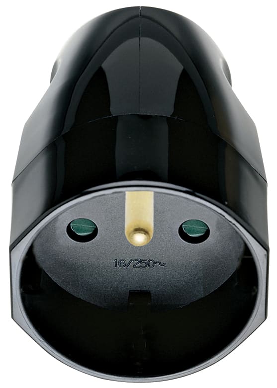 VIMAR SPA - VIW00251 PRESA 2P+T 16A FRANCESE ASSIALE NERO