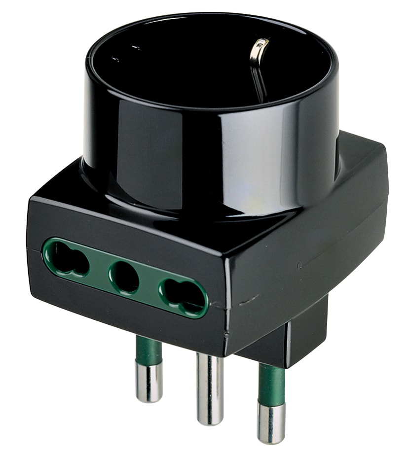 VIMAR SPA - VIW00323 ADATTATORE MULT. S17+2P17/11+P30 NERO