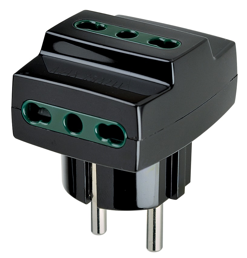 VIMAR SPA - VIW00324 ADATTATORE MULT. S31+3P17/11 NERO