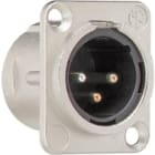 GIRA - GGI003700 SPINA FLANGIATA XLR 3 POLI SERIE D ACCES