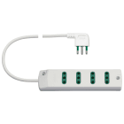 VIMAR SPA - VIW00401.CC.B PRESA MULT. 4P11 + S11 90° BIANCO