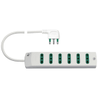 VIMAR SPA - VIW00406.CC.B PRESA MULT. 6P17/11+ S17 90° BIANCO