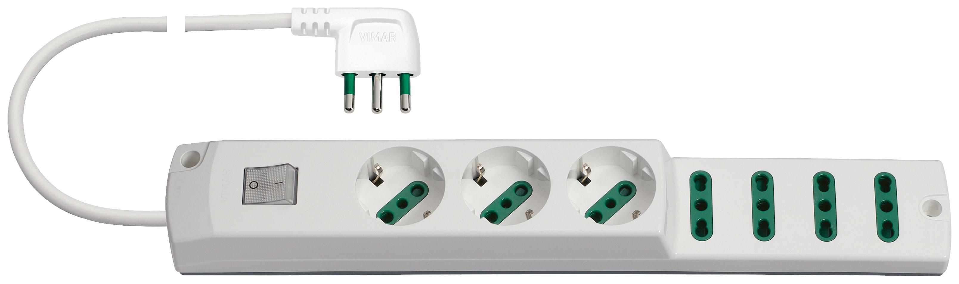 VIMAR SPA - VIW00425.CC.B PRESA MULT.3P30+4P17/11+INT.+S1790° B.CO