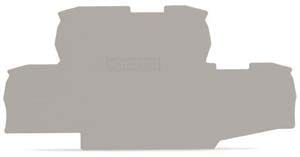 WAGO ITALIA SRL - WAG2002-2791 PIASTRA TERMINALE SPESSORE 0,8 MM GRIGIO