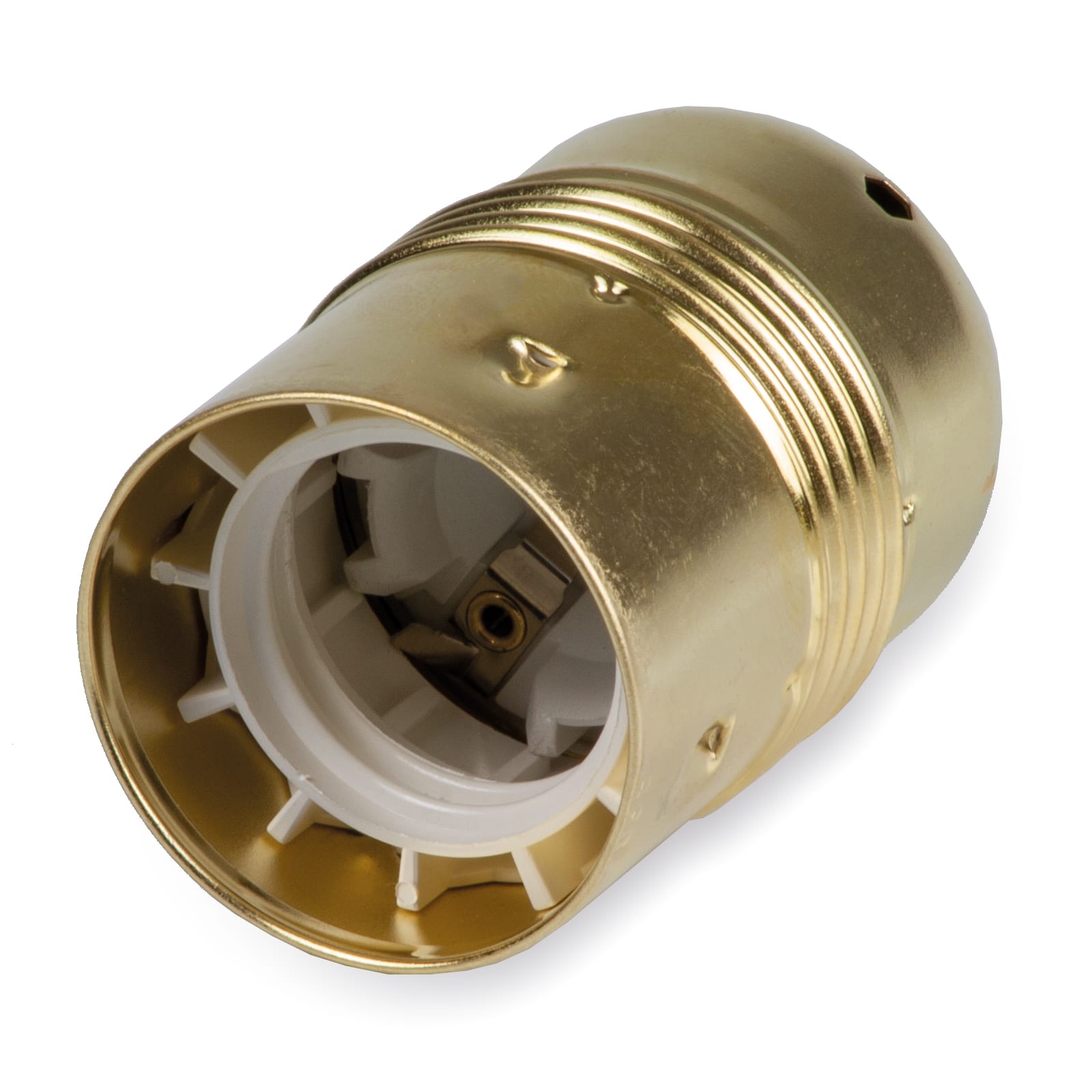 MASTER SRL - MST00545 PORTALAMP. E27 METALLO OTTONATO LISCIO