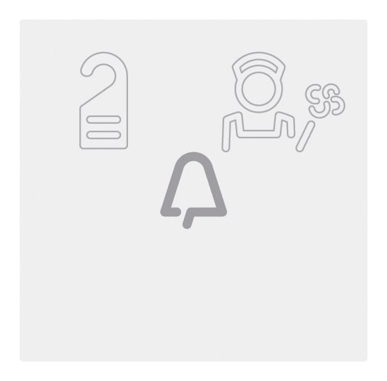 VIMAR SPA - VIW00975 CARTELLINO PERS. PULSANTE + 2 SPIE HOTEL