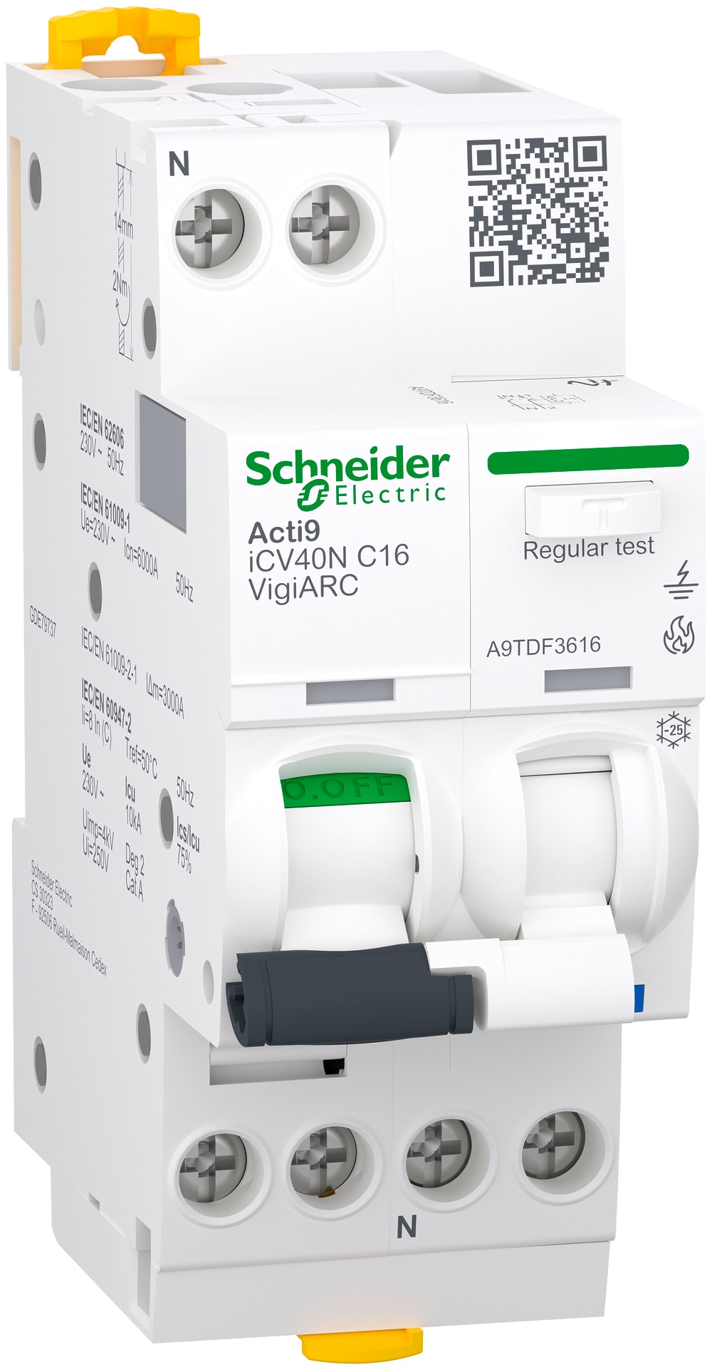 SCHNEIDER ELECTRIC - SNRA9TDF3616 AFDD ICV40N 1PN 16A C 30MA A-SI