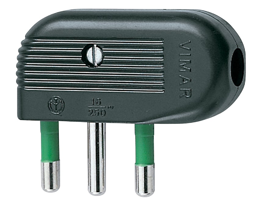 VIMAR SPA - VIW01043 SPINA 2P+T 16A 90° NERO