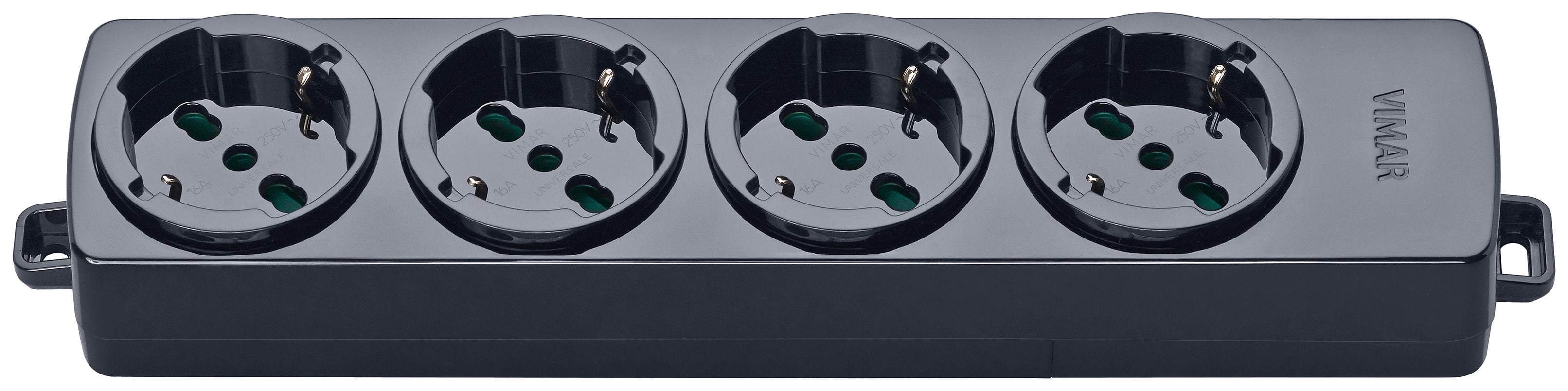 VIMAR SPA - VIW01291.NC PRESA MULTIPLA 4 UNIVERSALE NERO