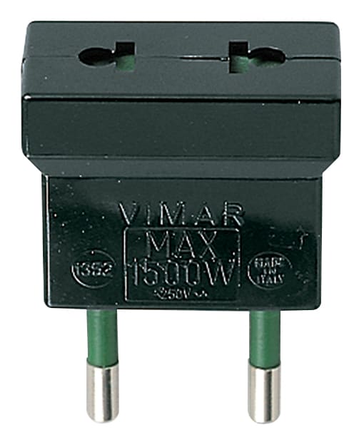 VIMAR SPA - VIW01352 ADATTATORE S10 - USA+EU NERO