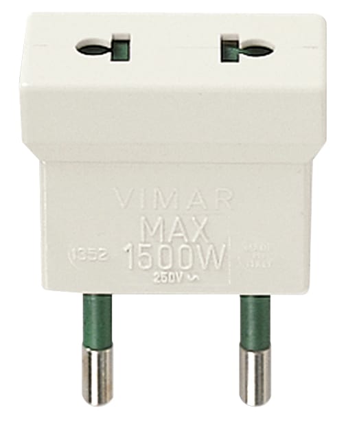 VIMAR SPA - VIW01352.B ADATTATORE S10 - USA+EU BIANCO