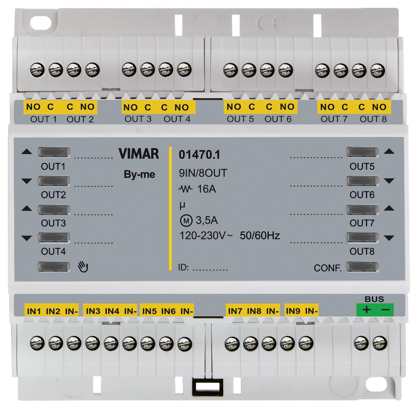 VIMAR SPA - VIW01470.1 MODULO DOMOTICO MULTIFUNZ. 9IN 8OUT RELE
