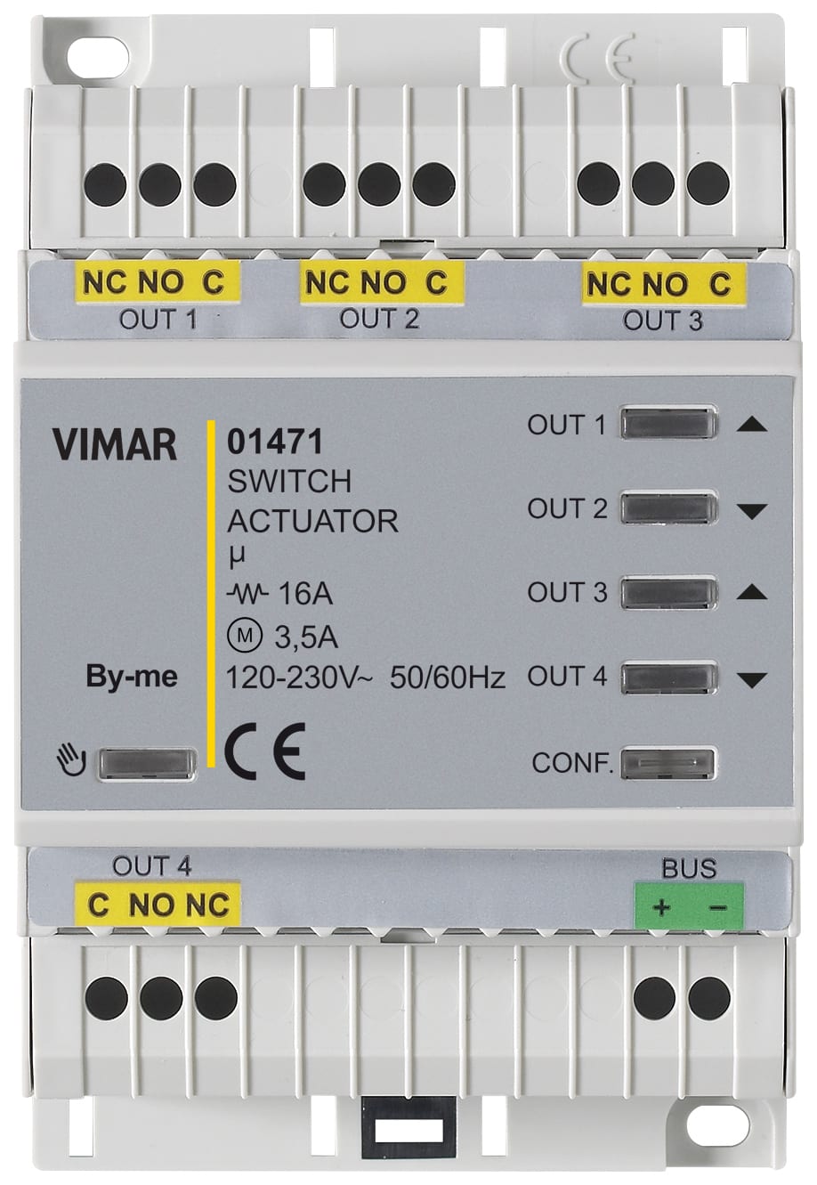 VIMAR SPA - VIW01471 ATTUATORE DOMOTICO MULTIFUNZ. 4OUT RELE