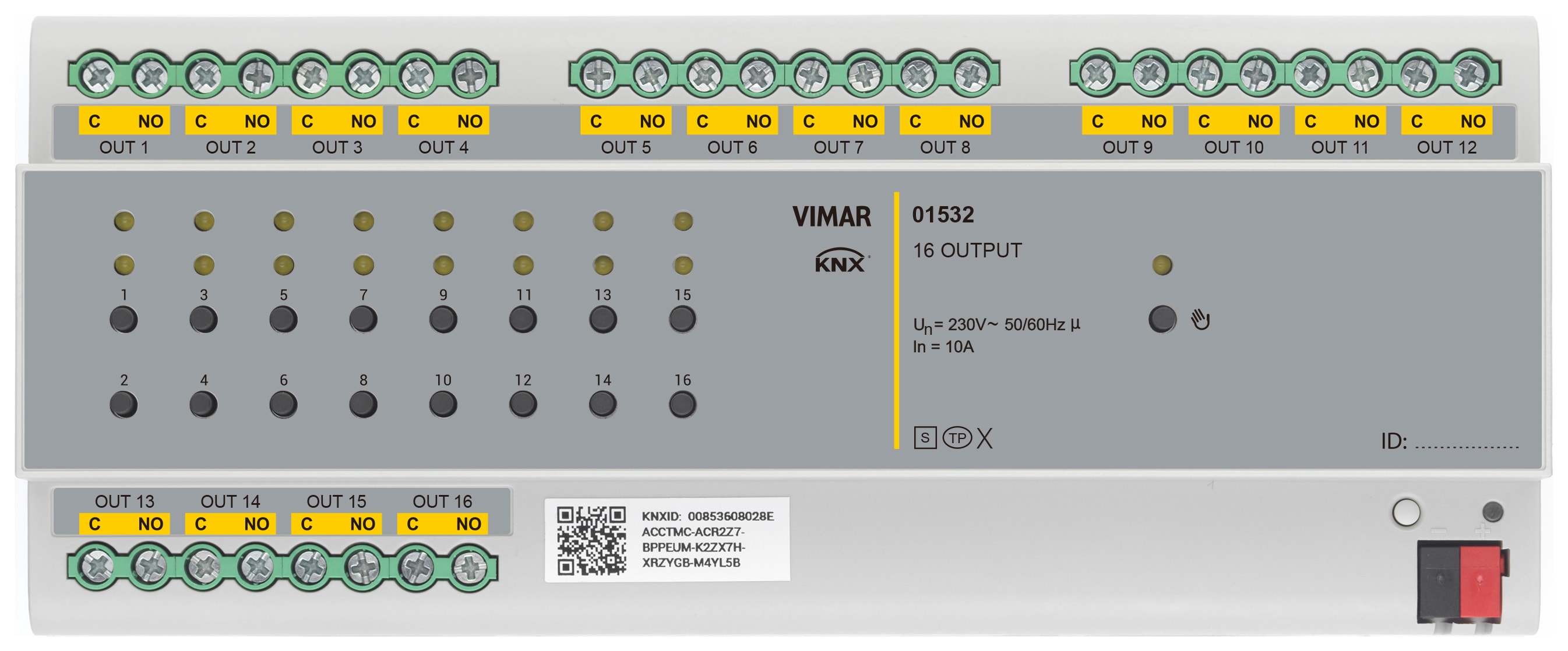 VIMAR SPA - VIW01532 ATTUATORE KNX SECURE 16 USCITE 250V 10AX