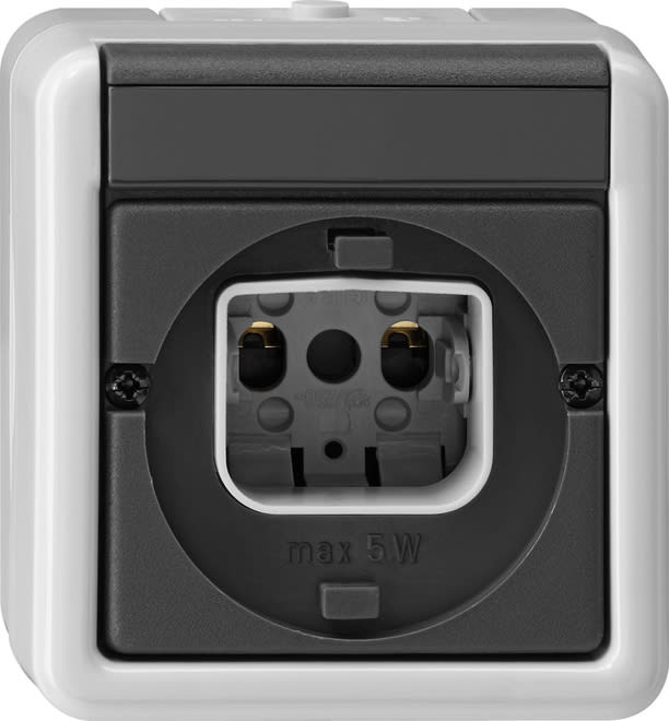 GIRA - GIR016130 SPIA LUMINOSA SOPRA INT. PROT.AC. GRIGIO