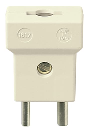 VIMAR SPA - VIW01617 SPINA POLARIZZATA 2P 6A 24V ASS. AVORIO