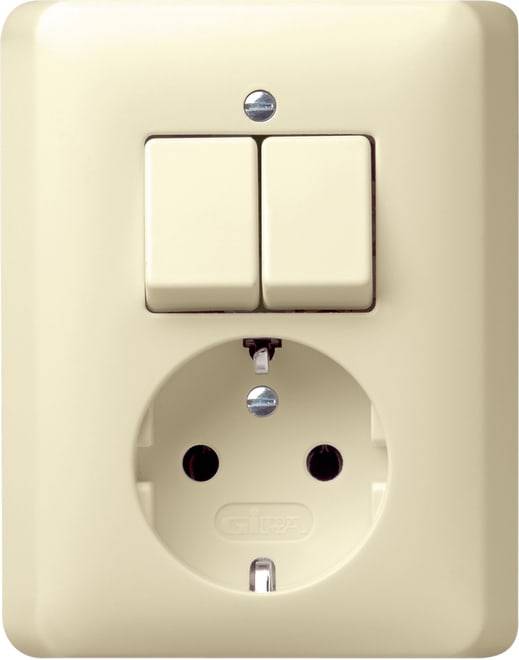 GIRA - GIR017501 COMBI SERIE/SCHUKO P.CPL. GIRA STANDARD